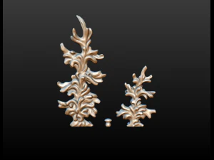 two fir trees 3D Print Model