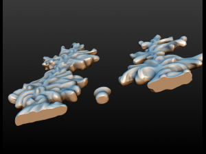 two fir trees 3D 打印模型