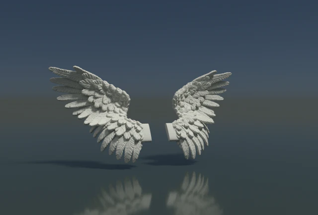 wings 3D Print Model .c4d .max .obj .3ds .fbx .stl .blend 