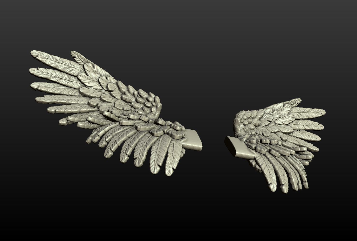 free 3d wings model