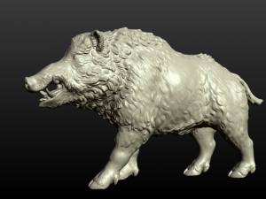 boar figurine Modelo de Impressão 3D