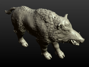 boar figurine Modelo de Impressão 3D