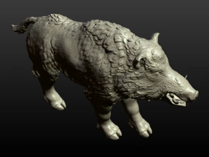 boar figurine 3D Print Model