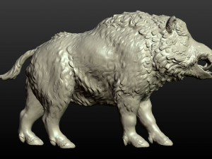 boar figurine Modelo de Impressão 3D