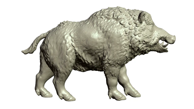 boar figurine 3D Print Model .c4d .max .obj .3ds .fbx .stl .blend