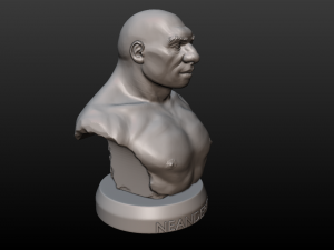 neanderthal bust Model Cetak 3D