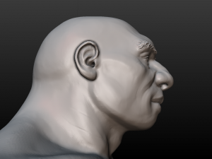 neanderthal bust Model Cetak 3D