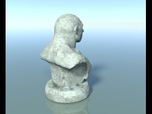 neanderthal bust low poly Model 3D
