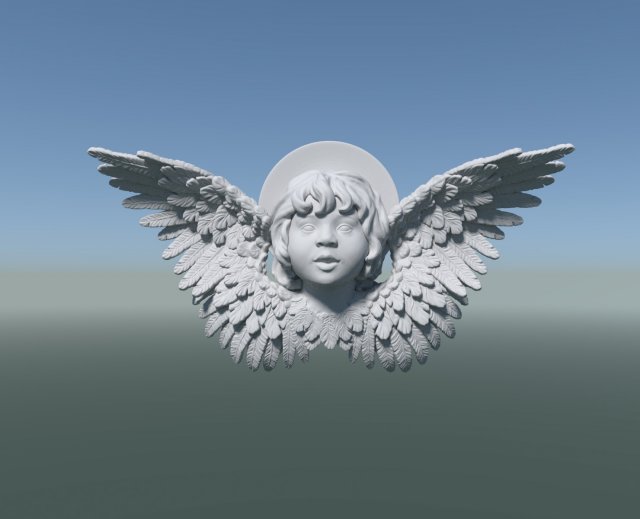 cherub angel 3D Print Model .c4d .max .obj .3ds .fbx .stl .blend 