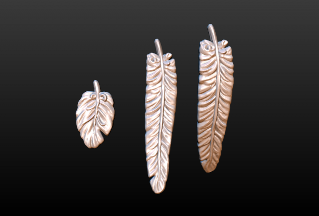 feathers 3D Принт Модель .c4d .max .obj .3ds .fbx .stl .blend 