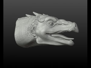 dragon head Model Cetak 3D