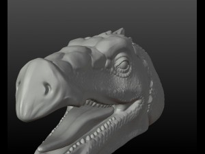 dragon head Model Cetak 3D