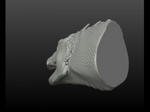 dragon head Model Cetak 3D