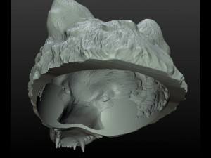 wolf cap Model Cetak 3D