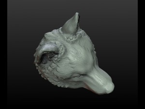 wolf cap Model Cetak 3D