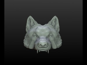 wolf cap Model Cetak 3D