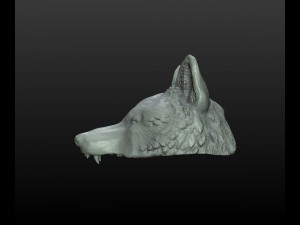 wolf cap Model Cetak 3D