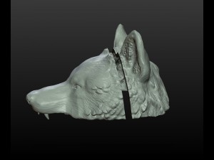 wolf cap Model Cetak 3D