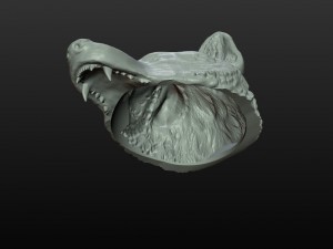 wolf cap Model Cetak 3D