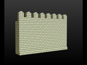 castle wall Modelo de Impressão 3D