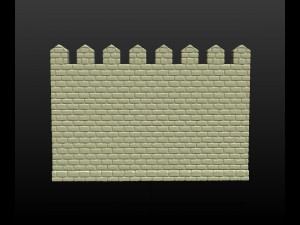 castle wall Modelo de Impressão 3D