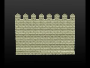 castle wall 3D Print Model