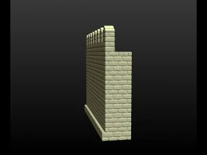 castle wall 3D Print Model