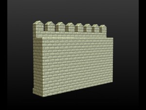 castle wall Modelo de Impressão 3D