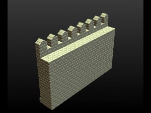 castle wall Modelo de Impressão 3D