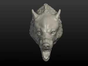 wolf head ii 3D Print Model