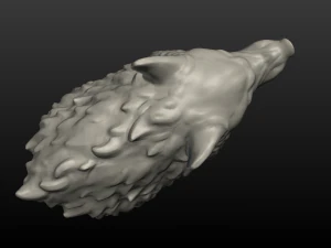 wolf head ii 3D Print Model