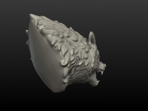 wolf head ii Modelo de Impressão 3D