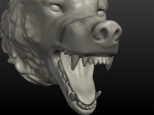 wolf head ii Modelo de Impressão 3D