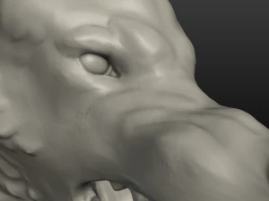 wolf head ii 3D Print Model
