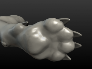 wolf paw Model Cetak 3D