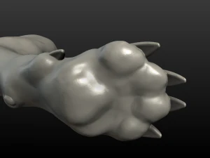 pata de lobo Modelo de Impressão 3D