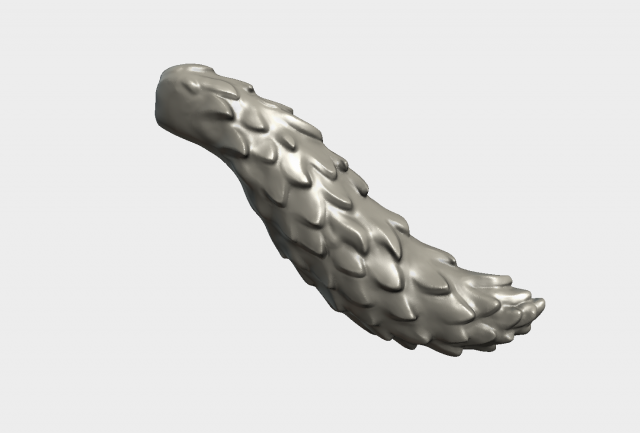 wolf tail 3D Принт Модель .c4d .max .obj .3ds .fbx .stl .blend 