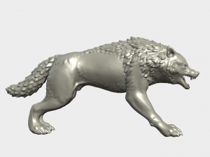 fantasy wolf Model Cetak 3D
