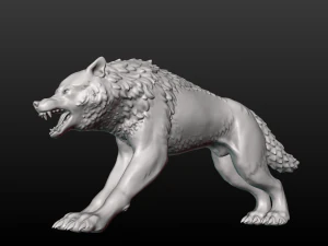 fantasy wolf 3D Print Model