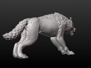 fantasy wolf Model Cetak 3D