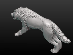 fantasy wolf 3D Print Model