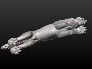 fantasy wolf 3D Print Model