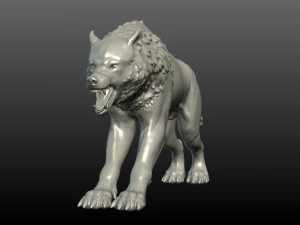 fantasy wolf 3D Print Model