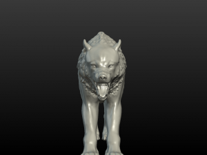 fantasy wolf Model Cetak 3D