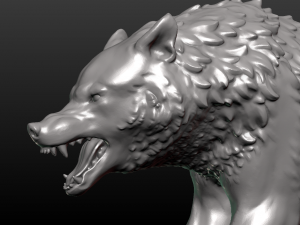 fantasy wolf Model Cetak 3D