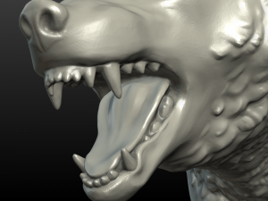 fantasy wolf Model Cetak 3D