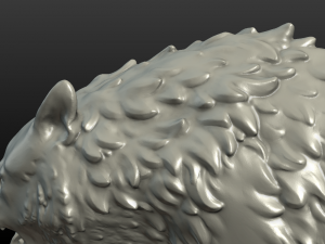 fantasy wolf Model Cetak 3D