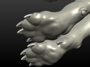 fantasy wolf Model Cetak 3D