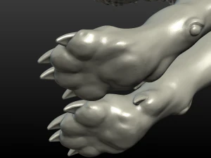fantasy wolf 3D Print Model