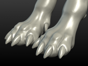 fantasy wolf Model Cetak 3D